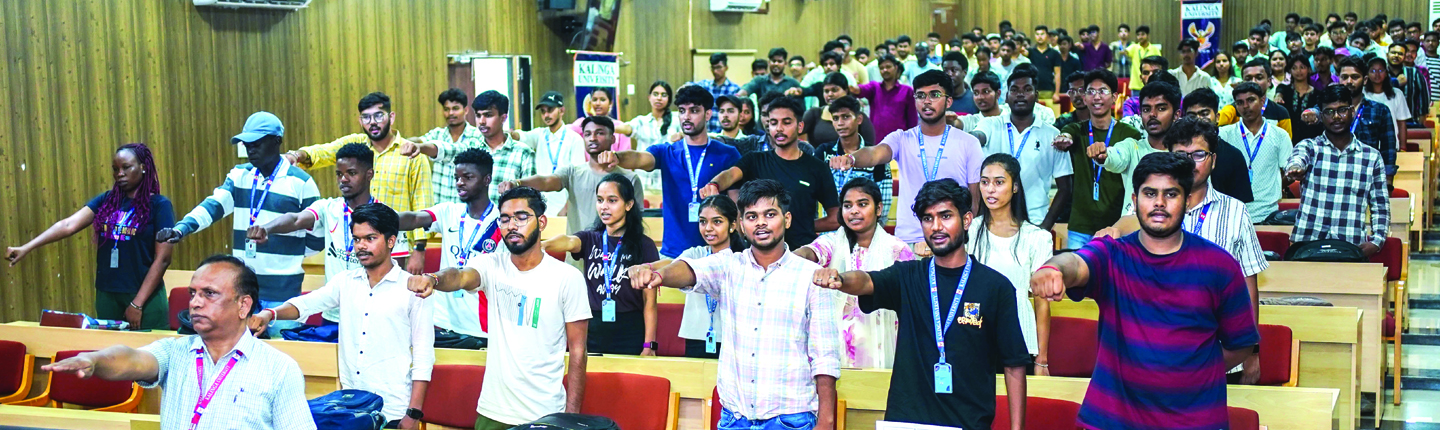 रैगिंग के प्रति जागरूकता बढ़ाने और रोकने कलिंगा विवि में विरोधी सप्ताह रहा सफल