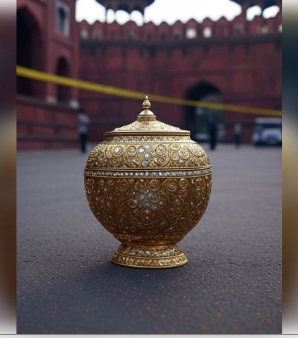 लाल किला परिसर से कीमती कलश चोरी, पुलिस जांच में जुटी 