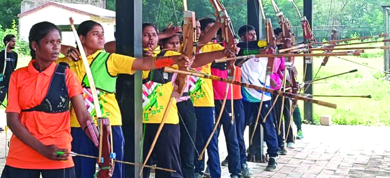 अंतर महाविद्यालयीन तीरंदाजी स्पर्धा में 12 महावि के 28 खिलाड़ी शामिल