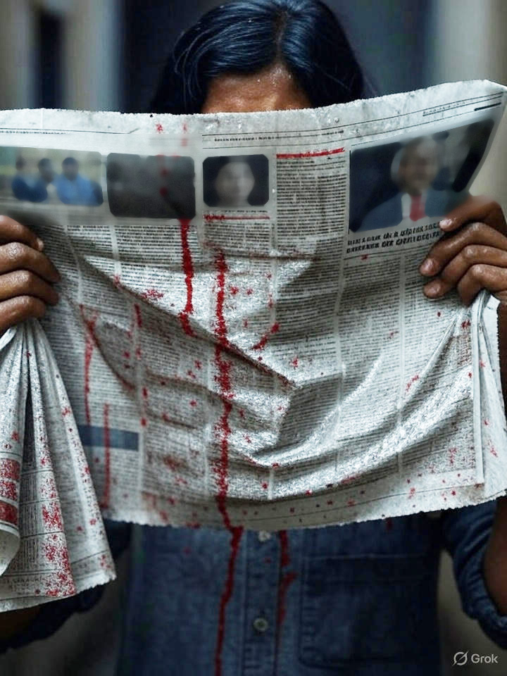 ‘छत्तीसगढ़’ का  संपादकीय : अखबार निचोड़ो तो शर्तिया लहू टपकने लगेगा...