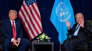 ग़ज़ा पर ट्रंप की घोषणा का यूएन प्रमुख ने किया स्वागत