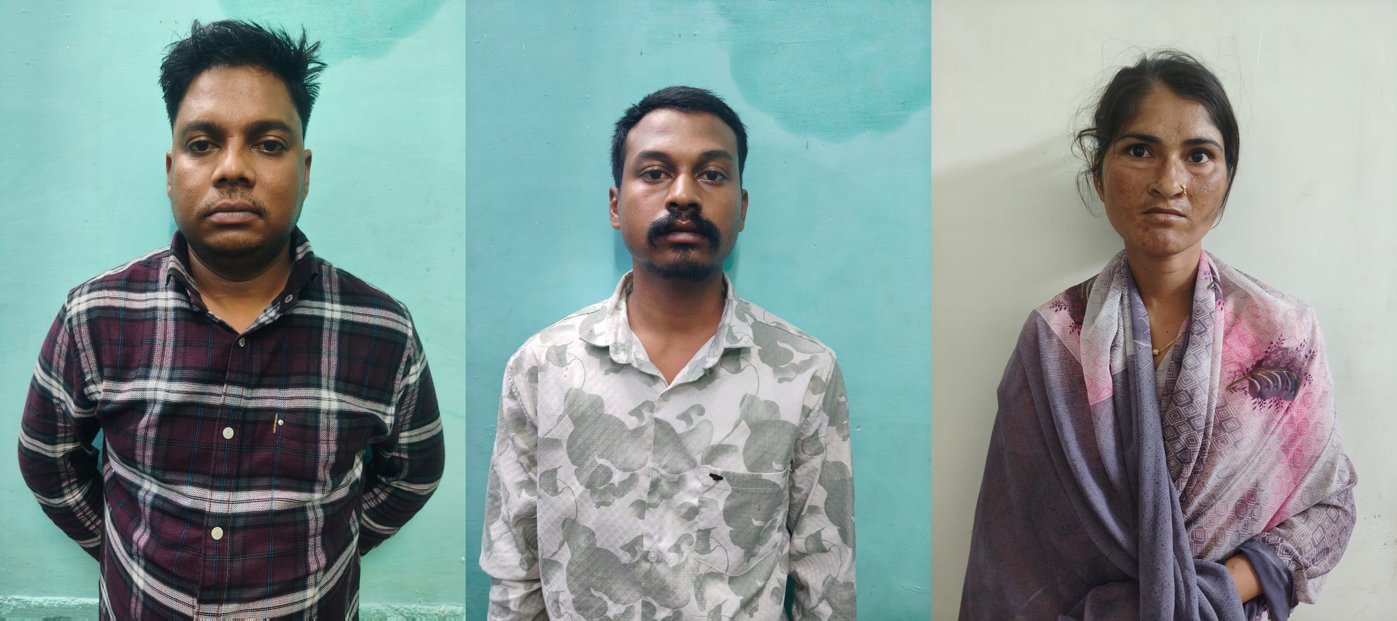 तीन तस्कर 56 किलो गांजे के साथ गिरफ्तार एक महिला भी