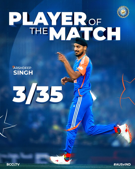 वाशिंगटन की तूफानी पारी से भारत ने ऑस्ट्रेलिया को पांच विकेट से हराया, श्रृंखला 1-1 से बराबर