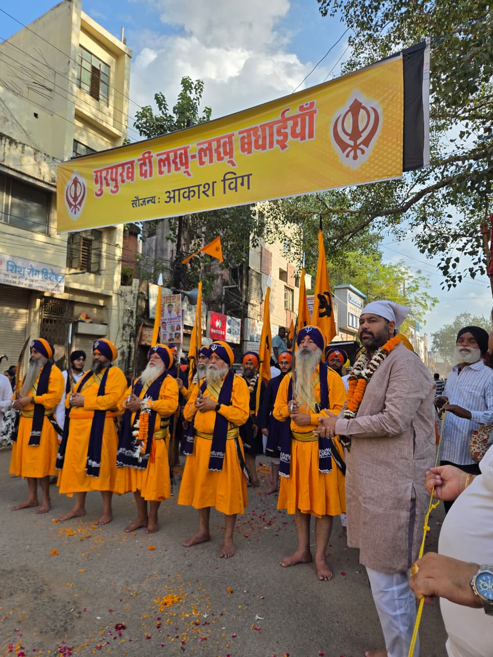 पंच प्यारे का स्वागत