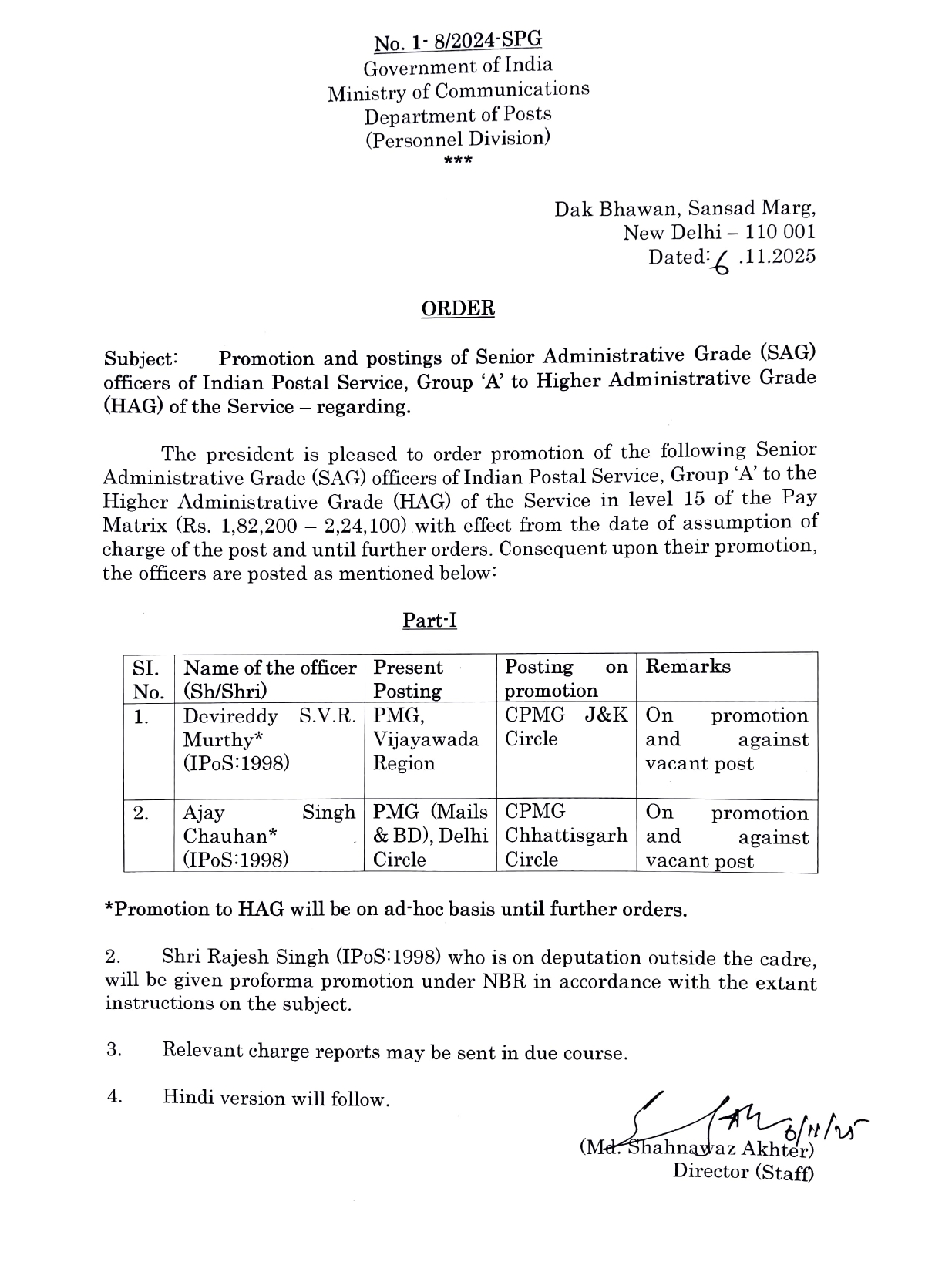 प्रभारी का इंतजार हो रहा था और हो गई पूर्णकालिक नियुक्ति 