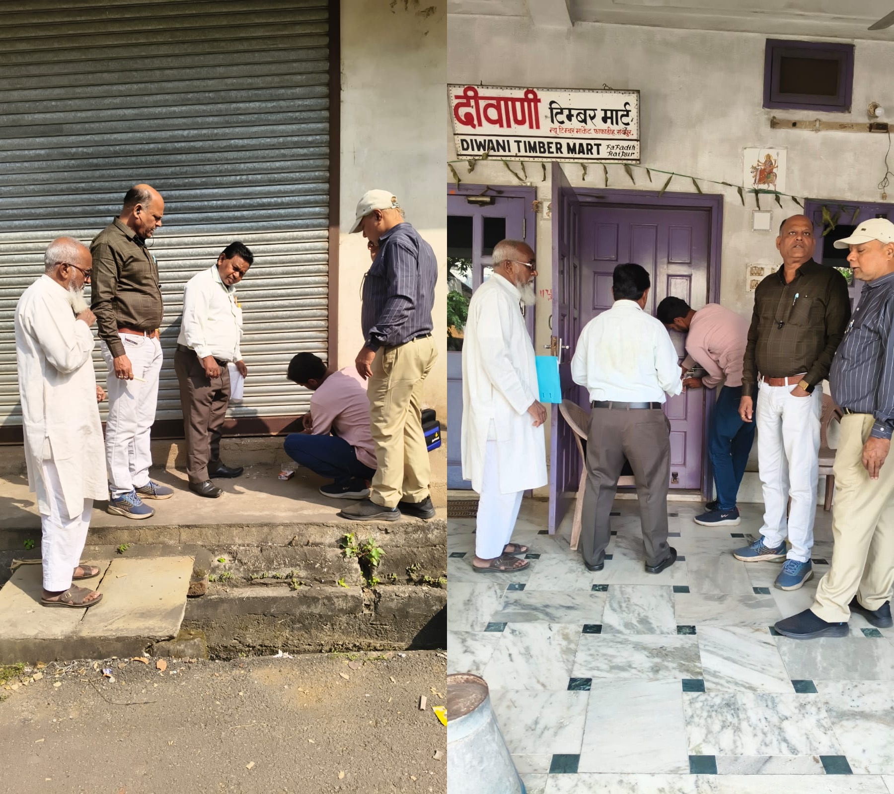 5.64 लाख रूपए  टैक्स बकाया, दिलीप पटेल की फर्म सील