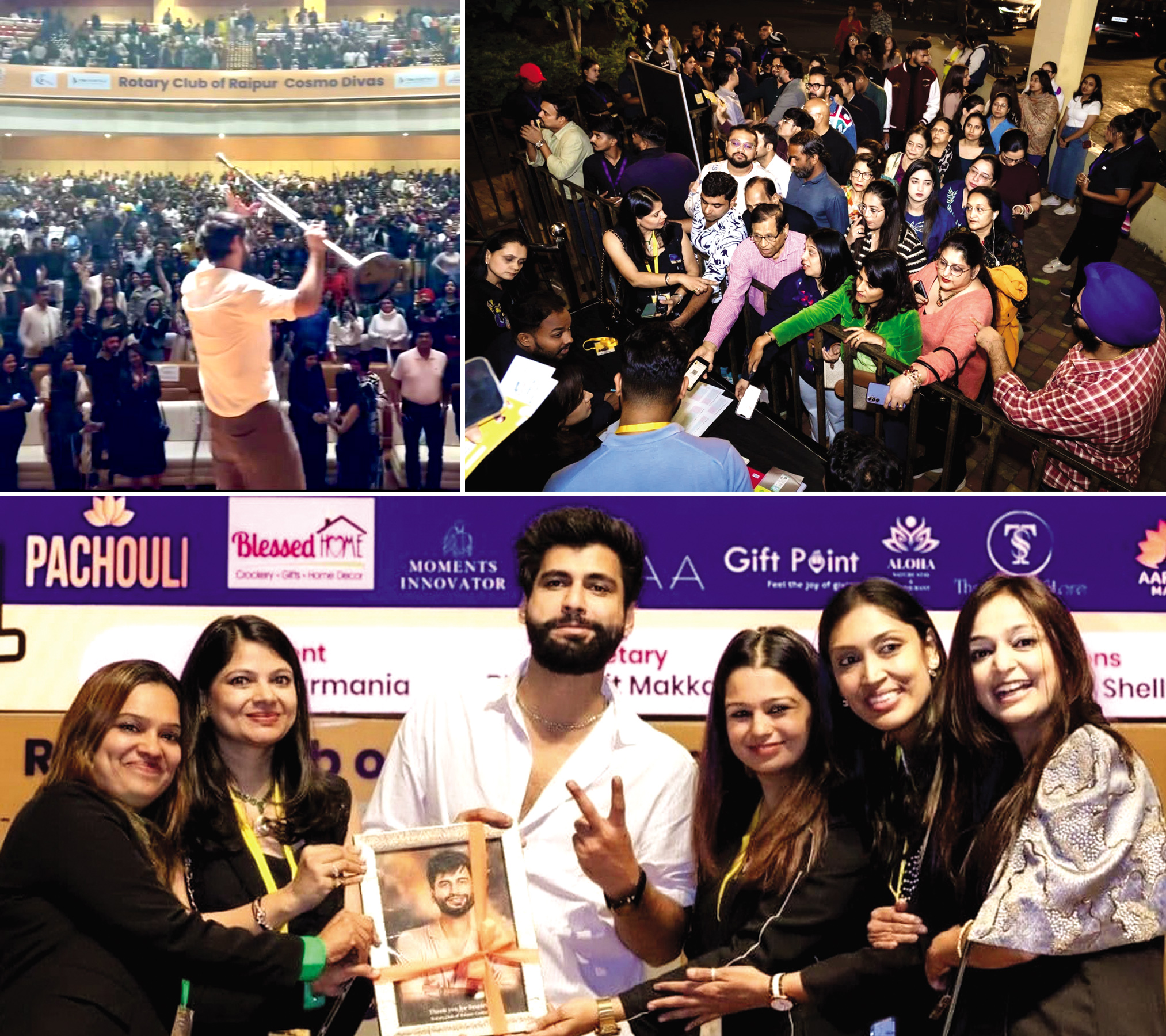 स्टैंड-अप कॉमेडियन हर्ष गुजराल को देखने उमड़े रायपुरवासी