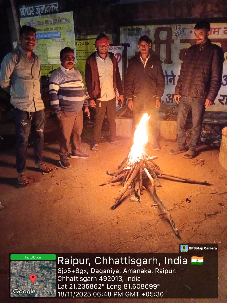 राजधानी में 2 दर्जन से अधिक सार्वजनिक स्थानों पर अलाव की व्यबस्था 