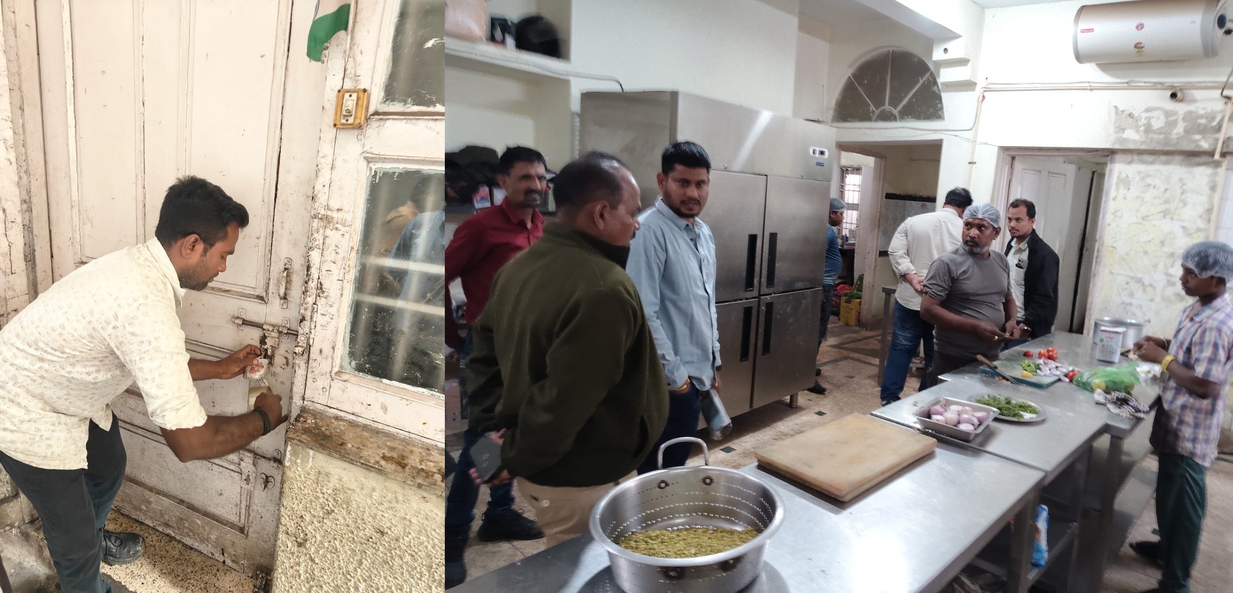 पोरवाल किचन को निगम ने सील किया