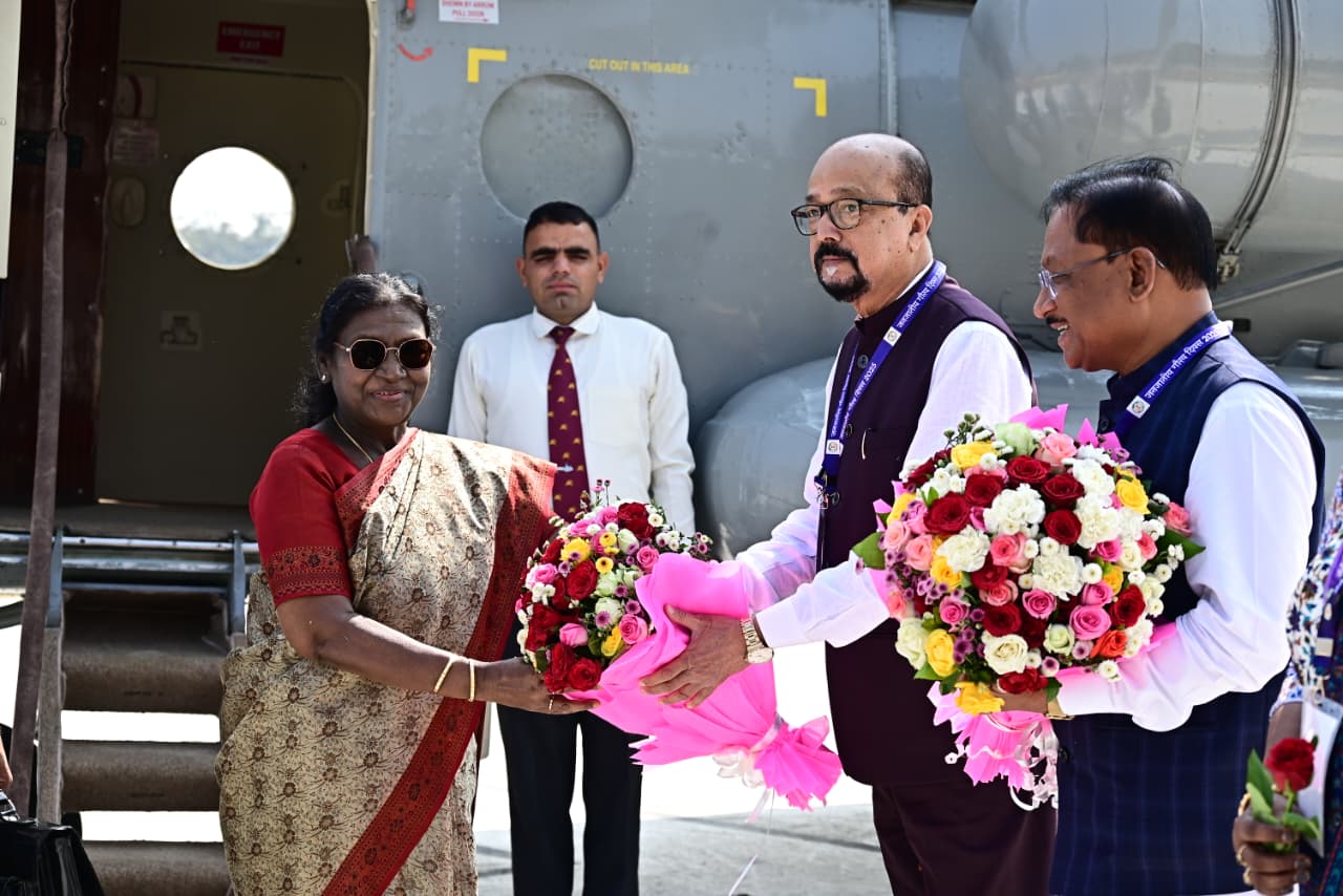 राष्ट्रपति श्रीमती मुर्मु का स्वागत