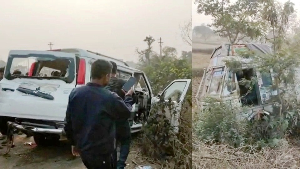 तेज रफ्तार ट्रक से टकराई स्कार्पियो, सेना के 2 जवानों सहित 5 की मौत