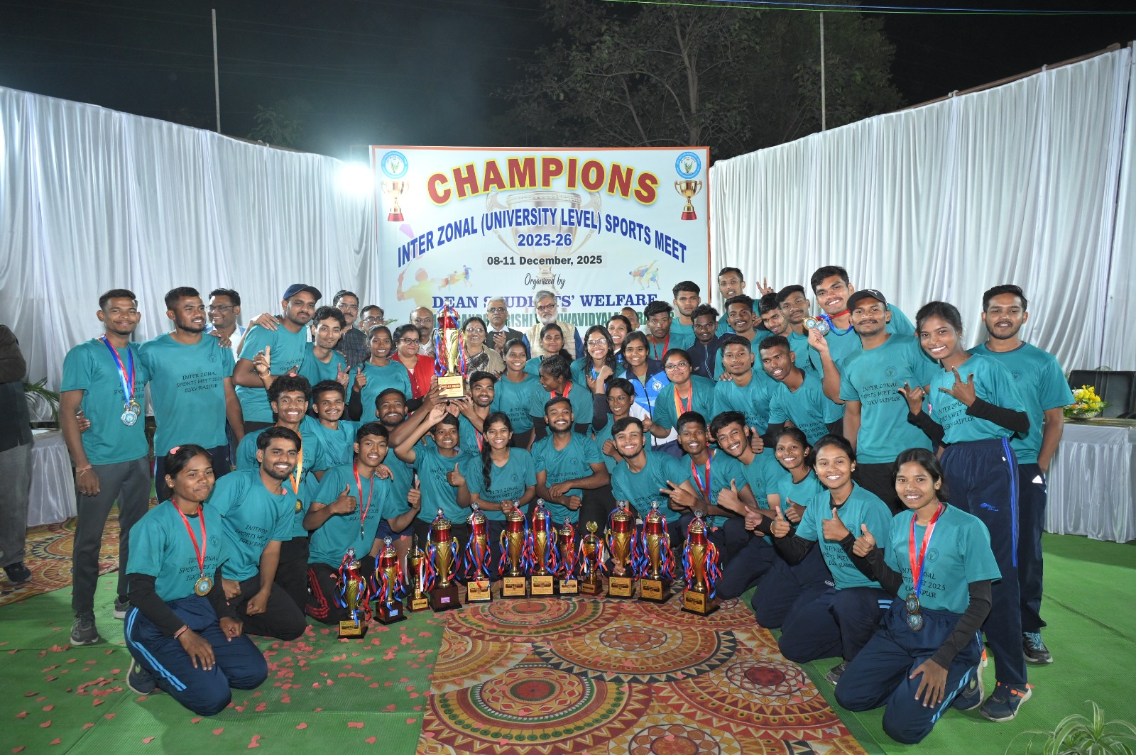 कृषि विवि खेल कुंभ ईस्ट जोन बना ओवर आल चैम्पियन, साऊथ जोन रनर अप