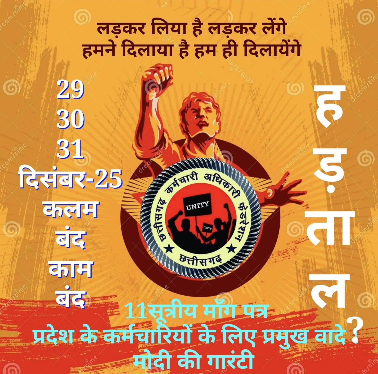 कलमबंद हड़ताल के लिए आज से संभाग स्तरीय बैठकें