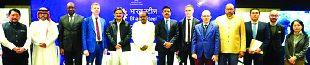 वैश्विक इस्पात साझेदारी निर्मित करने राजदूतों संग कुमारस्वामी की भारत स्टील 2026 में बैठक