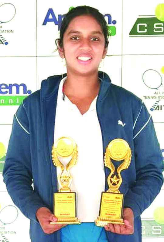 ऑल इंडिया टेनिस रैंकिंग स्पर्धा में तनिष्का विजेता
