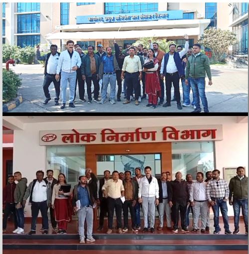  हड़ताल को सफल बनाने नवा रायपुर में फेडरेशन का टेबल-टू-टेबल संपर्क अभियान