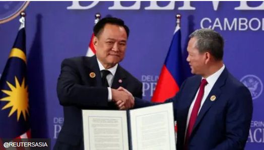 कंबोडिया और थाईलैंड के बीच हुआ युद्धविराम समझौता