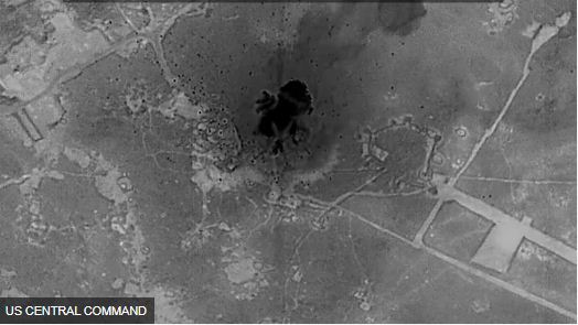 अमेरिकी सेना ने सीरिया में इस्लामिक स्टेट ग्रुप के ठिकानों पर हमला किया