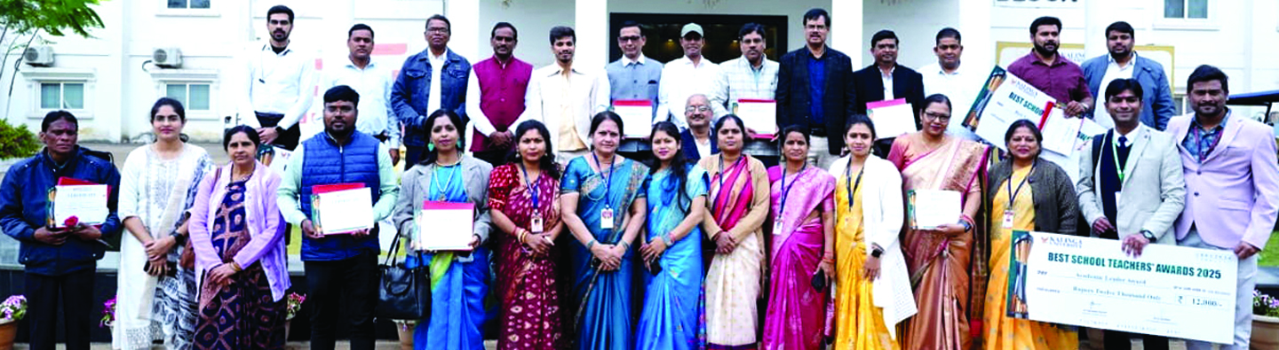 शिक्षक-शिक्षिकाओं के समर्पण, नेतृत्व और योगदान को कलिंगा विवि ने किया सम्मानित