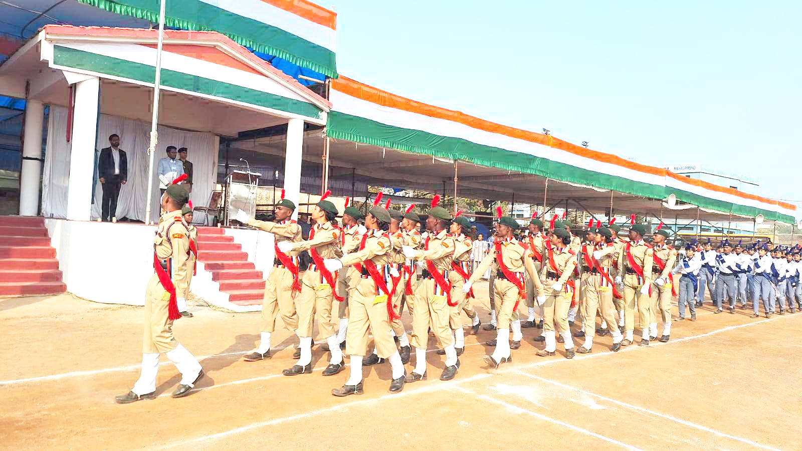 गणतंत्र दिवस समारोह का अंतिम पूर्वाभ्यास