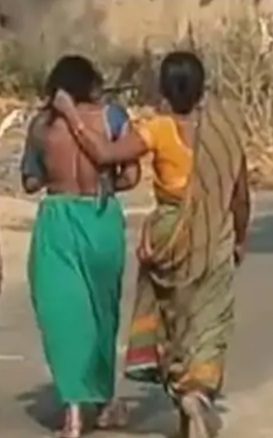 विधवा महिला को निर्वस्त्र कर गांव में घुमाया, चेहरे पर पोता गोबर