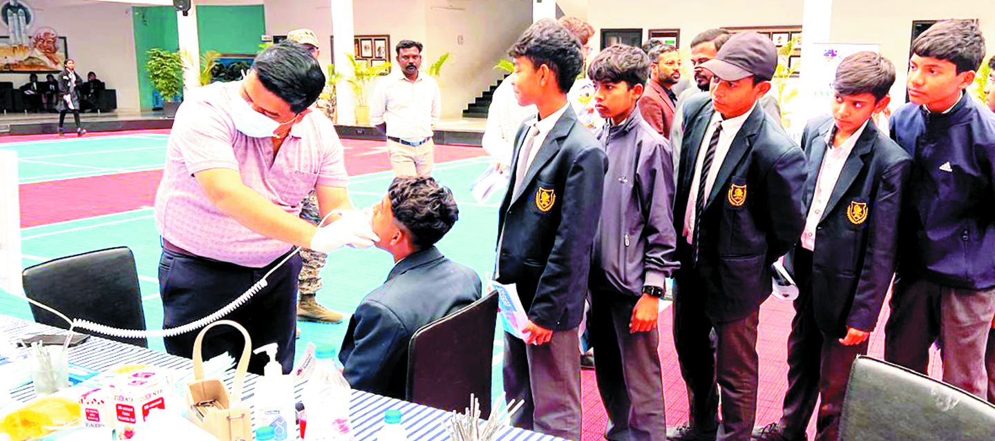 जेपी इंटरनेशनल में स्वास्थ्य महाअभियान, 400 से अधिक छात्र-छात्राओं की हुई निवारक जांच
