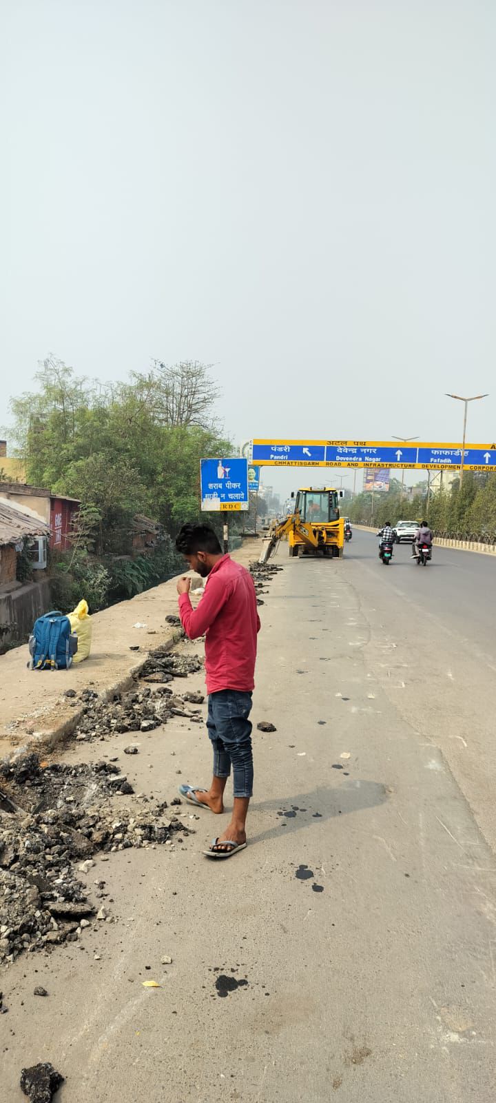 एक्सप्रेस-वे सुरक्षा घेरा बनाने का काम शुरू 