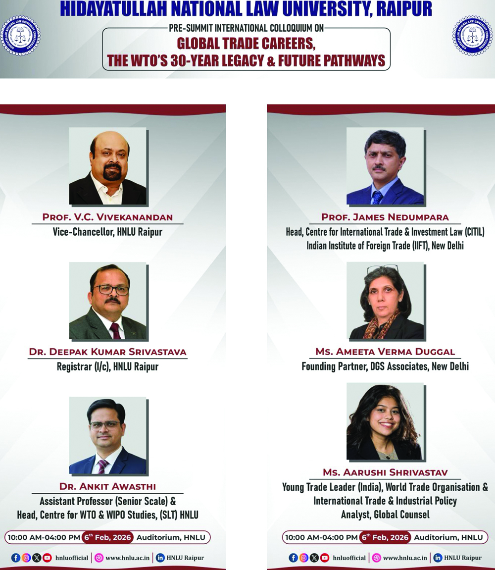 समकालीन व्यापार प्रथाओं में एमएफएन सिद्धांत पालन में बढ़ते क्षरण पर प्रो. नेडुमपरा ने चेताया