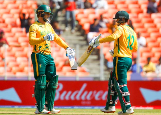 टी20 विश्व कप: डिकॉक और रिकल्टन का अर्धशतक, दक्षिण अफ्रीका ने अफगानिस्तान को दिया 188 रन का लक्ष्य