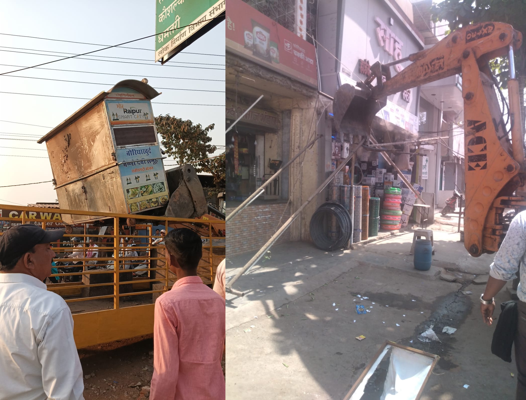  ट्रैफिक में बाधक 25 ठेले जप्त, संतोषी नगर, कमल विहार में अभियान 