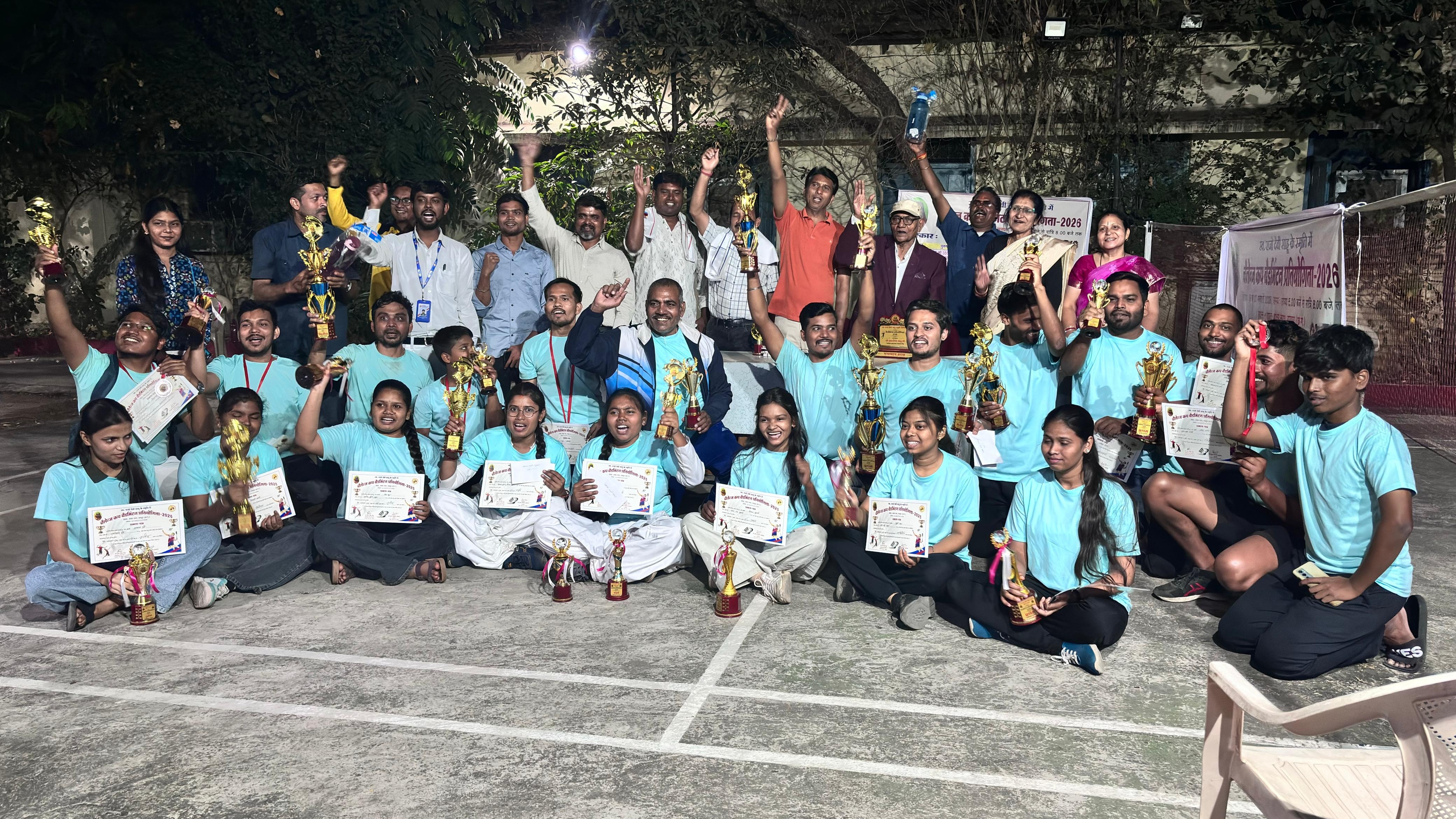 राजो देवी साहू स्मृति बैडमिंटन एकल में ऋषभ प्रथम और धर्मवीर रहा द्वितीय