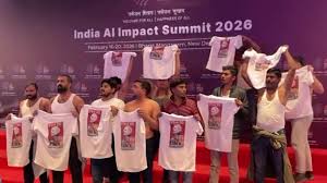 एआई समिट में युवा कांग्रेस के कार्यकर्ताओं ने शर्ट उतारकर प्रदर्शन किया, 10 लोग हिरासत में लिए गए