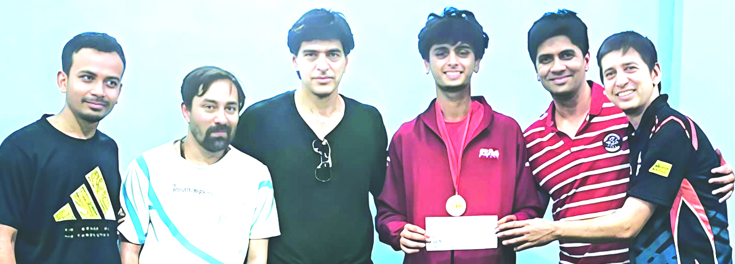 ड्यूस अकादमी में टेबल टेनिस स्पर्धा की सीनियर श्रेणी में शानदार प्रदर्शन से अर्जुन ने जीता खिताब