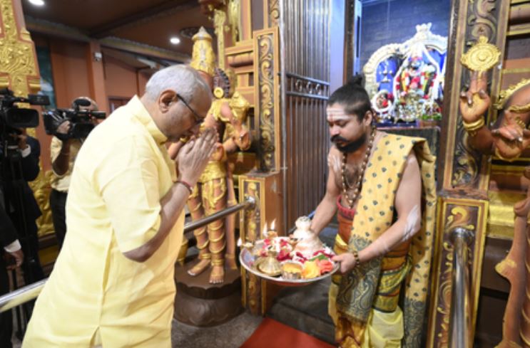 उपराष्ट्रपति सी.पी. राधाकृष्णन ने सीता अम्मन मंदिर में किया दर्शन-पूजन 