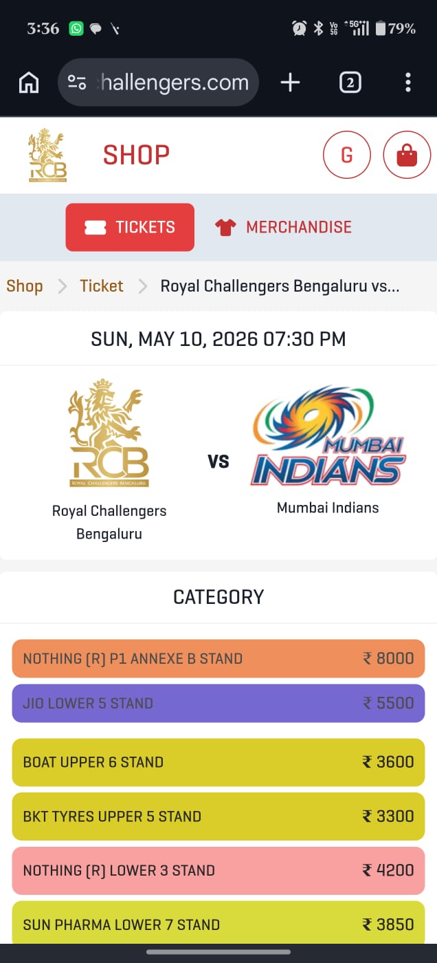 IPL मैच की  टिकट बुकिंग शुरू  -