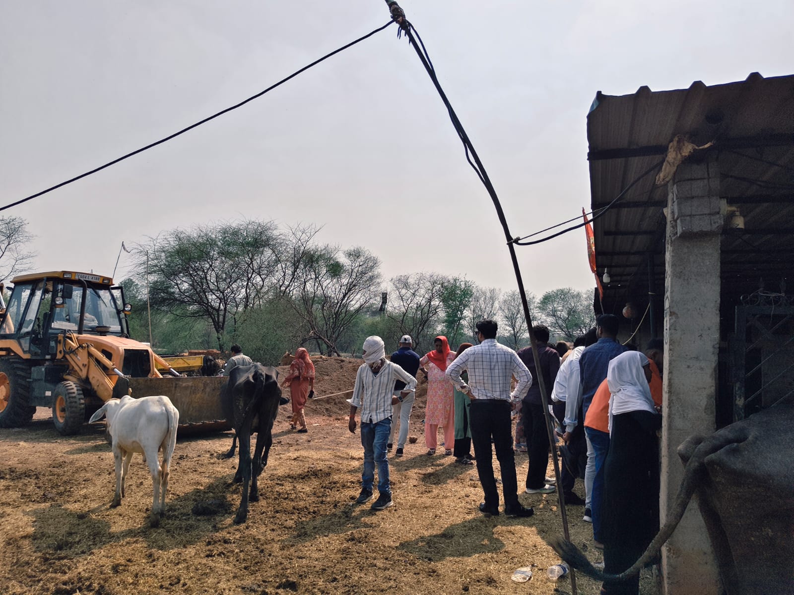 सड्डू में निगम ने डेयरी फैक्ट्री का सरकारी जमीन पर हटाया कब्जा