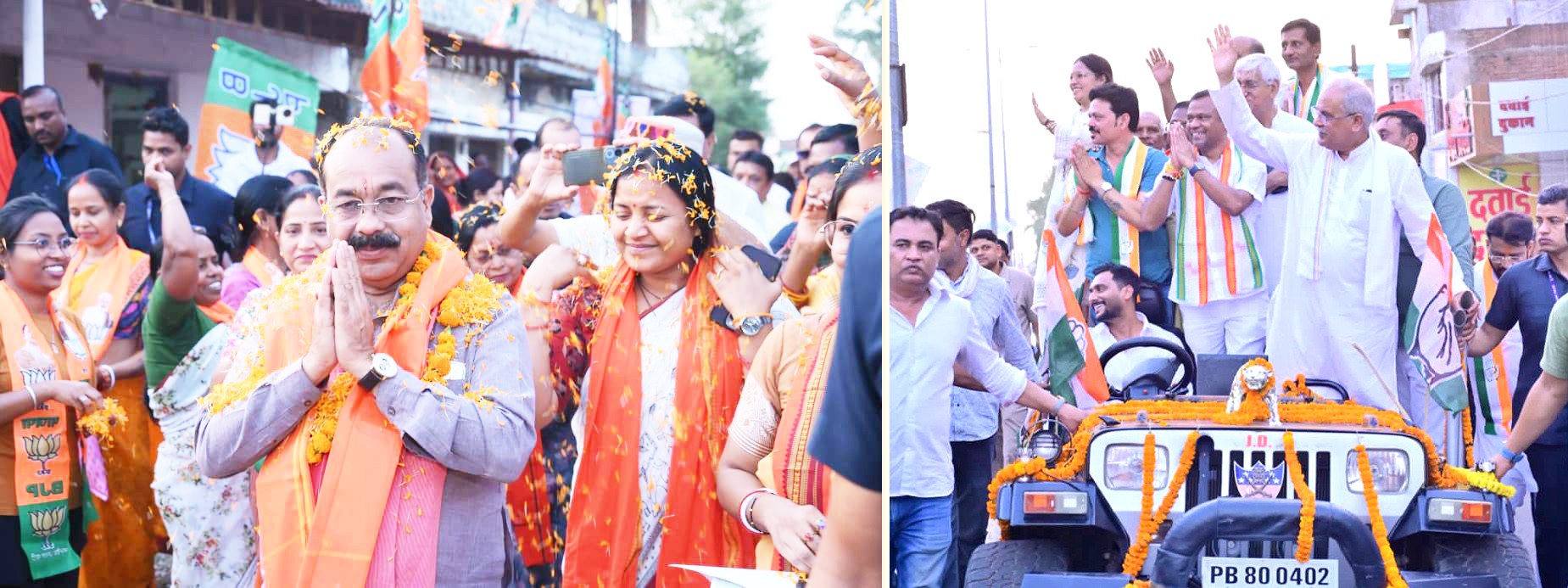 निकाय उपचुनाव : पांच अध्यक्षों के चुनाव  में कांग्रेस-भाजपा के बीच कांटे की टक्कर