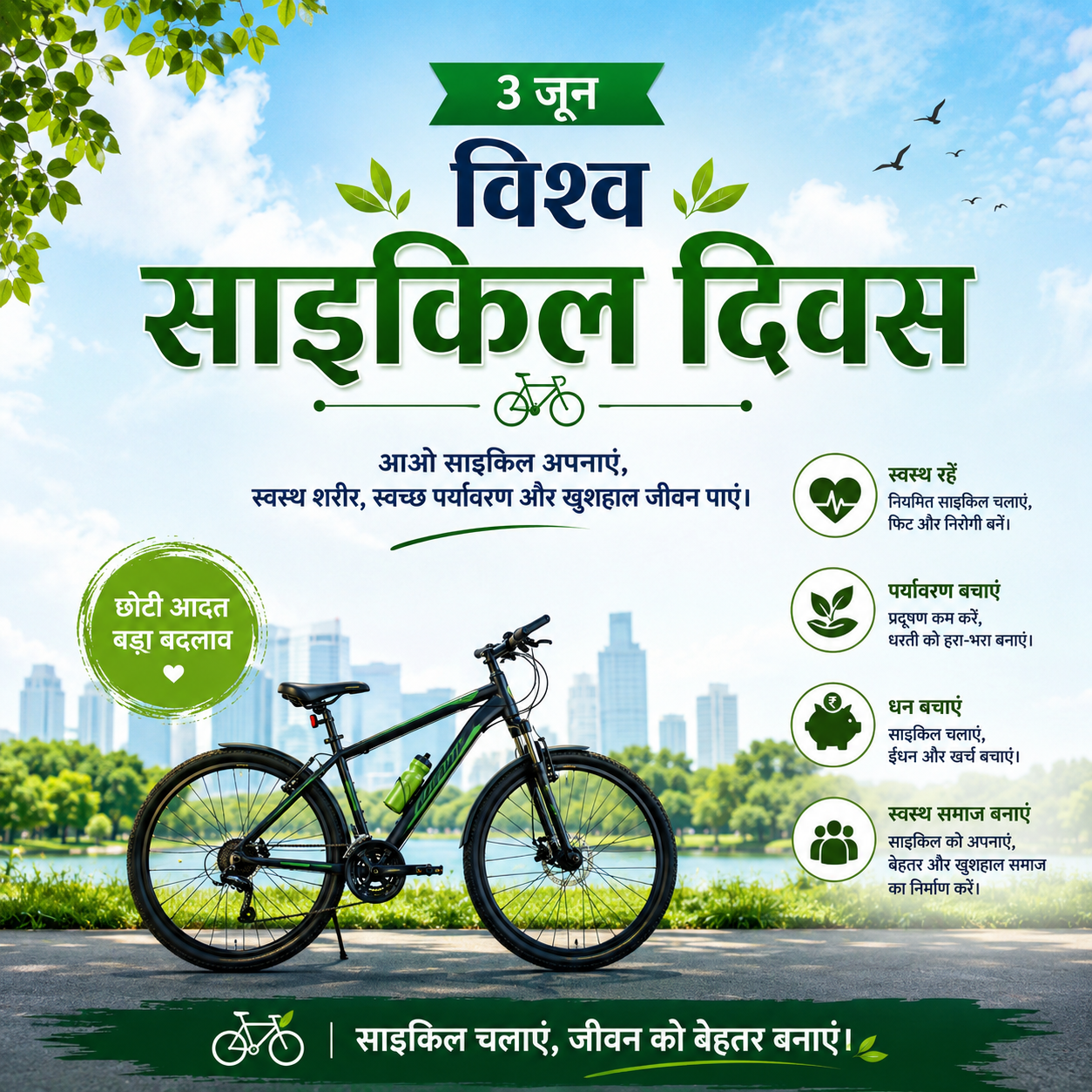 ‘प्रदूषण पर भाषण बहुत हुए, अब घर के कोने से साइकिल निकालिए’