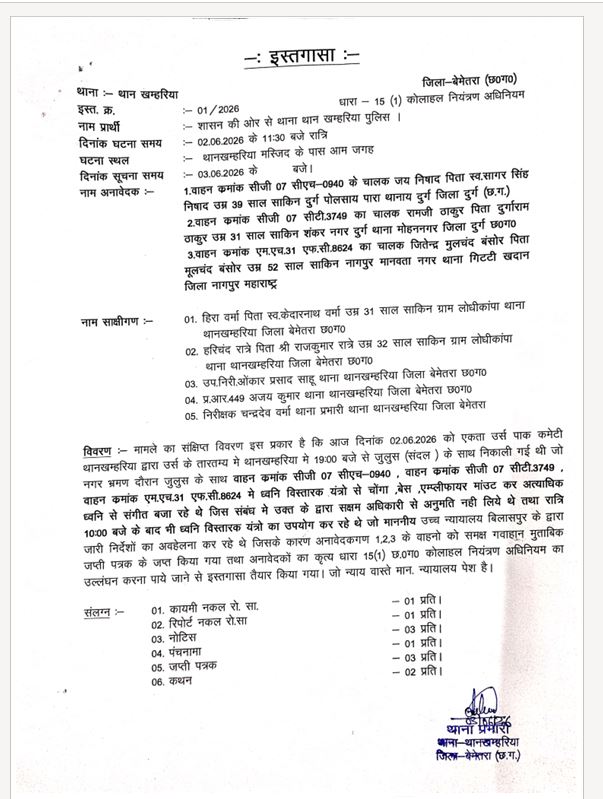खमरिया में वक्फ बोर्ड के आदेश की अवहेलना पर कार्रवाई
