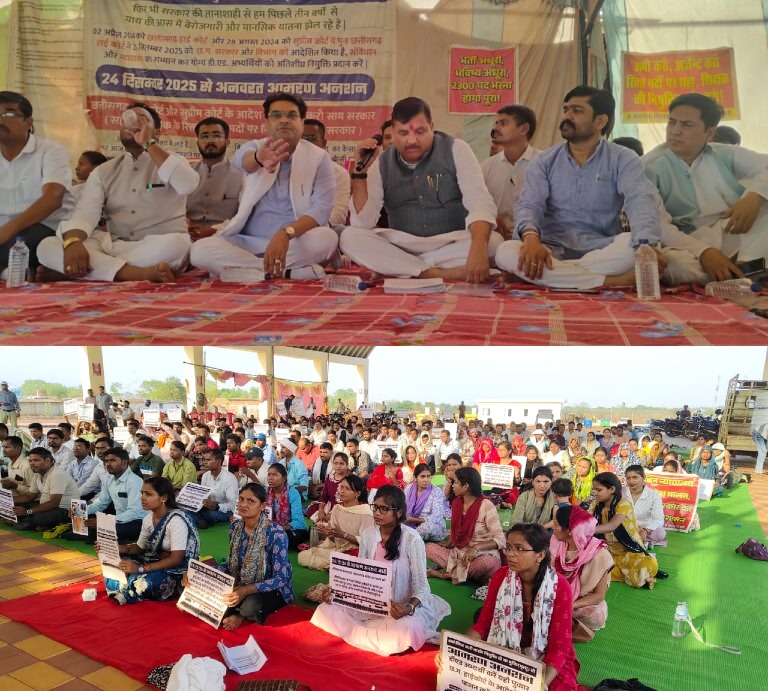 डीएड अभ्यर्थियों के समर्थन में पहुंचे आप सांसद संजय सिंह, संसद के आगामी सत्र में गूंजेगा का मुद्दा