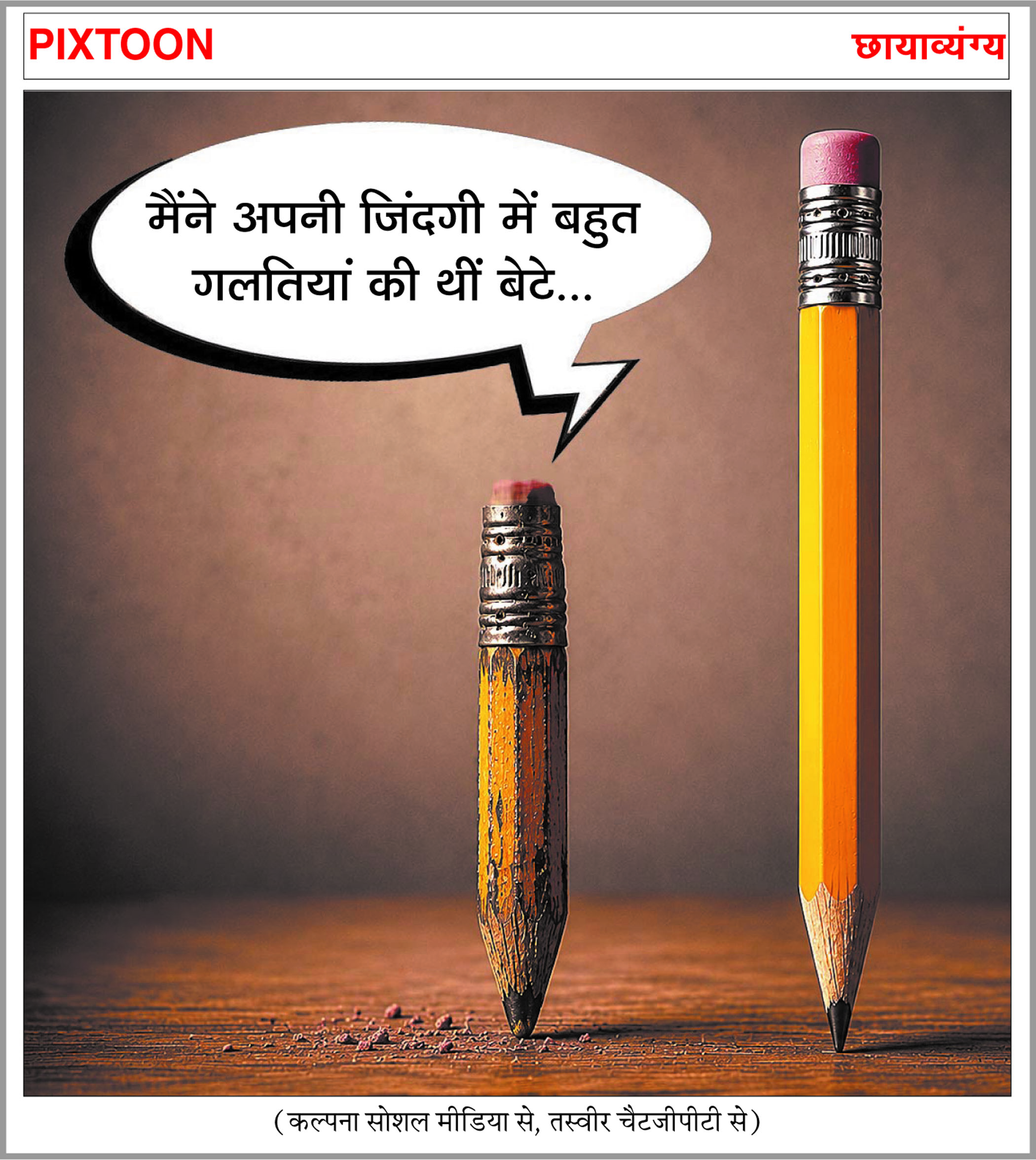 दैनिक 'छत्तीसगढ़' का पिक्सटून, 14 जून 2026