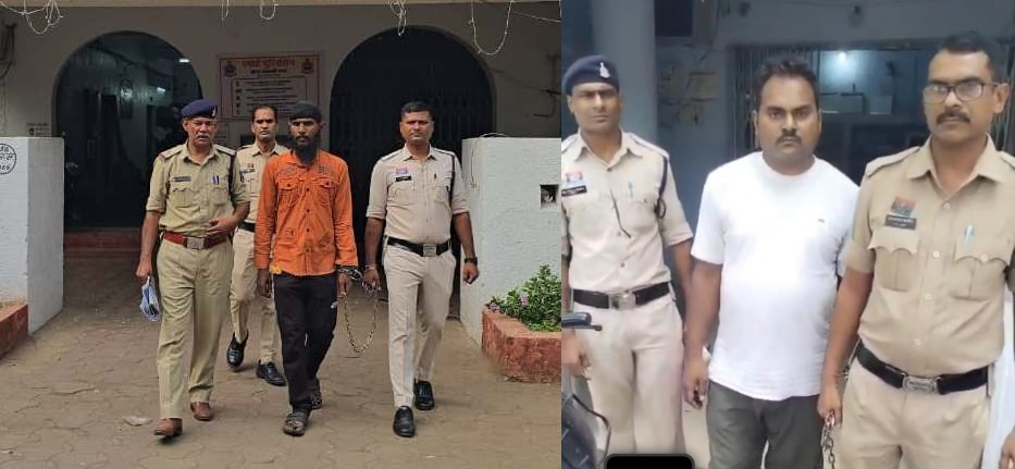 दो तस्कर 6 किलो से अधिक गांजे  के साथ गिरफ्तार