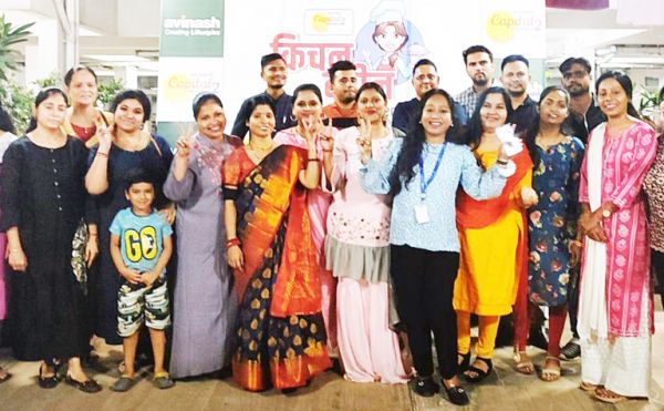 किचन क्वीन कुकिंग स्पर्धा में बने स्वादिष्ट व्यंजन, महका अविनाश कैपिटल होम्स 2