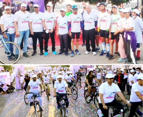 रामकृष्ण केयर साइक्लोथॉन में उमड़ी अपार भीड़, अंगदान करें और सभी को प्रोत्साहित करें-डॉ. दवे