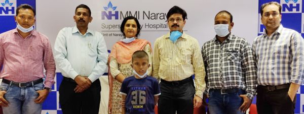 एनएच एमएमआई में 13 साल के लड़के की सफल आरवीओटी स्टेंटिंग
