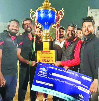 बस्तर संभाग क्रिकेट टूर्नामेंट के विजेता रहे गाज़ी इलेवन