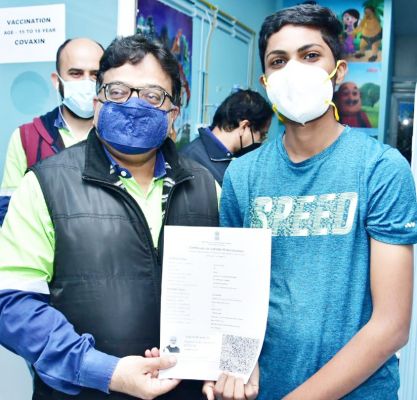 बालको अस्पताल में 15-18 वर्ष के बच्चों का कोरोना टीकाकरण