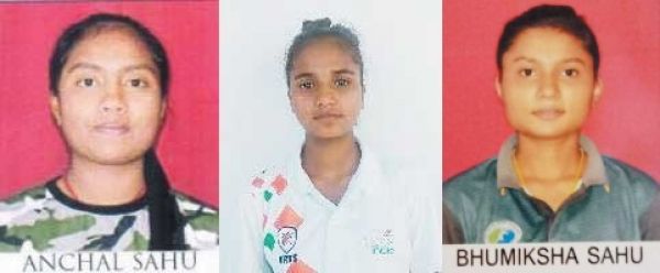 जूनियर बालिका हॉकी इंडिया कैम्प में आंचल, अनिशा व भुमिक्षा का चयन