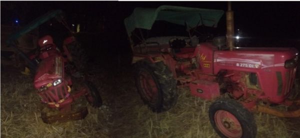 ट्रैक्टरों में भिड़ंत, बच्चे और महिला की मौत, 5 घायल