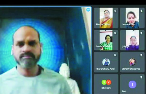 अग्रसेन महाविद्यालय में योग वेबिनार का  दूसरा दिन